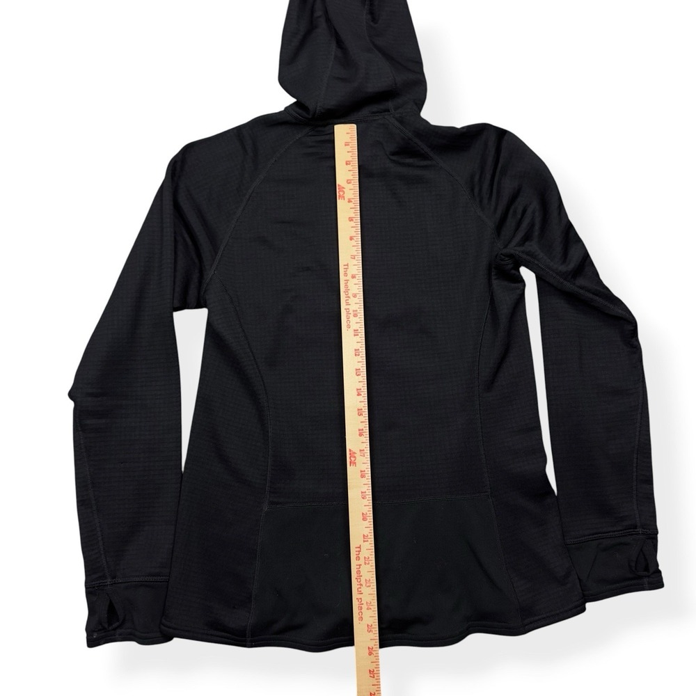 Patagonia R1 Hoody Jacket Womens L Black Grid Fleece Pullover Balaclava Polartec - Picture 13 of 13